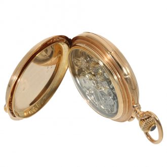 Swiss 18 carat gold split seconds chronograph Circa 1890