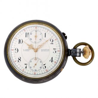 German gunmetal quality 1A chronograph watch Circa 1894
