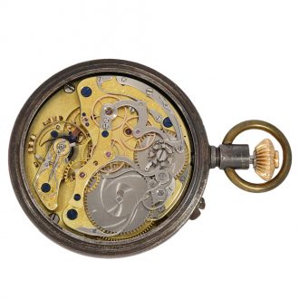 German gunmetal quality 1A chronograph watch Circa 1894