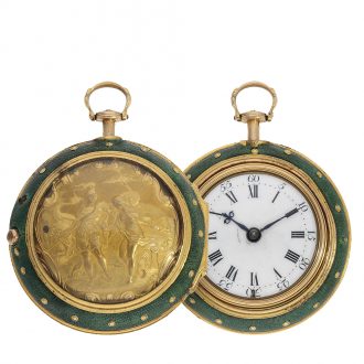 English high relief triple repoussé verge watch Circa 1770