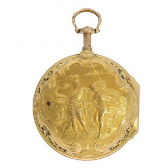 English high relief triple repoussé verge watch Circa 1770