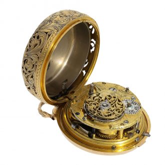 English high relief triple repoussé verge watch Circa 1770