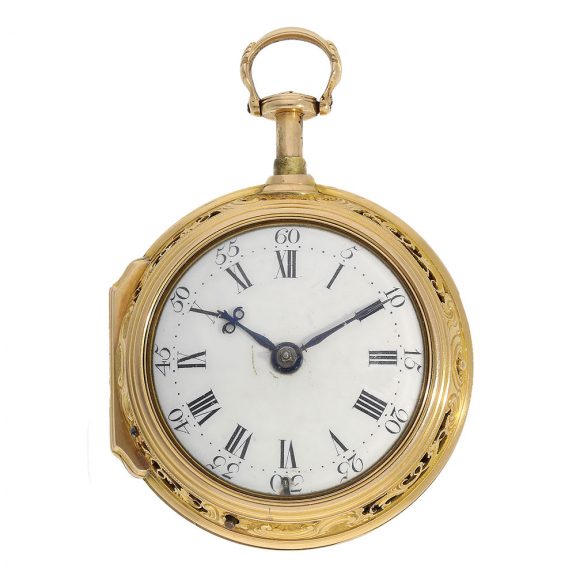 English high relief triple repoussé verge watch Circa 1770 English high relief triple repoussé verge watch Circa 1770