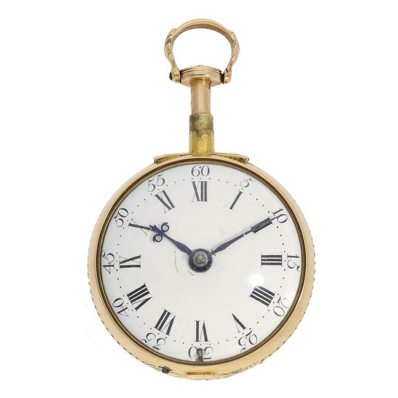 English high relief triple repoussé verge watch Circa 1770 English high relief triple repoussé verge watch Circa 1770