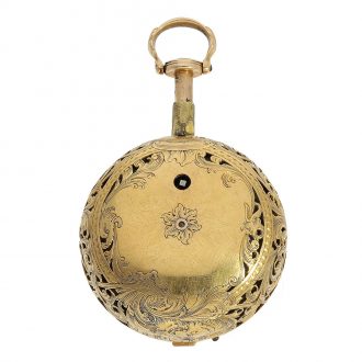 English high relief triple repoussé verge watch Circa 1770