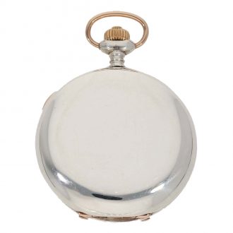 German silver hunting cased anker chronometer Circa 1884