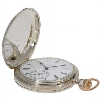 German silver hunting cased anker chronometer Circa 1884