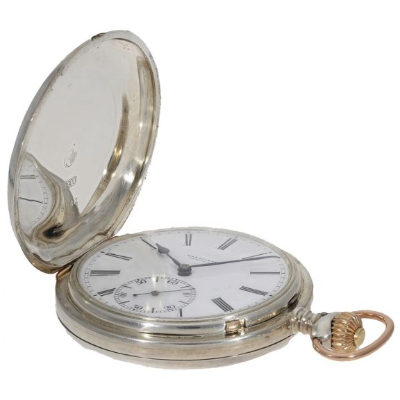 German silver hunting cased anker chronometer Circa 1884 German silver hunting cased anker chronometer Circa 1884