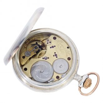 German silver hunting cased anker chronometer Circa 1884