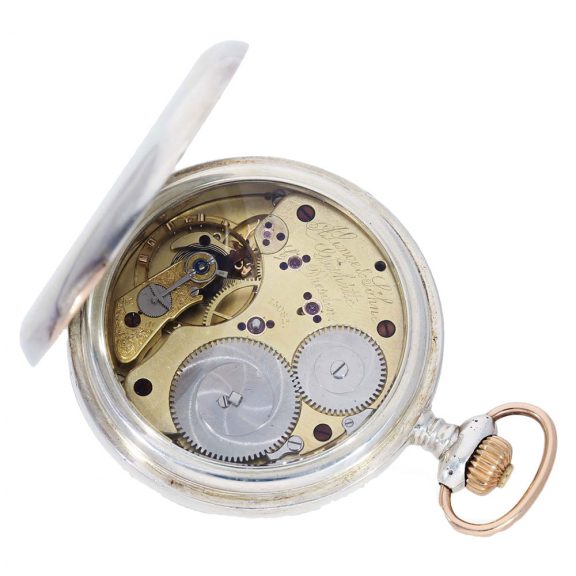 German silver hunting cased anker chronometer Circa 1884 German silver hunting cased anker chronometer Circa 1884