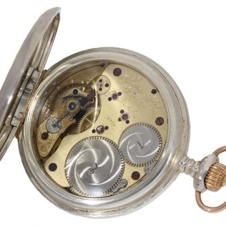 German silver hunting cased anker chronometer Circa 1884