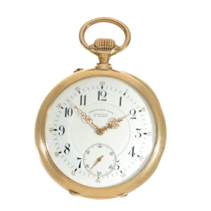German 18 carat gold anker chronometer in original box circa 1900