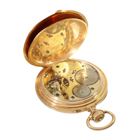 German 18 carat gold anker chronometer in original box circa 1900 German 18 carat gold anker chronometer in original box circa 1900