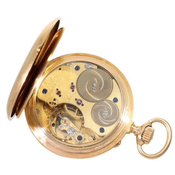 German 18 carat gold anker chronometer in original box circa 1900 German 18 carat gold anker chronometer in original box circa 1900