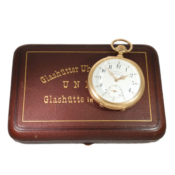 German 18 carat gold anker chronometer in original box circa 1900 German 18 carat gold anker chronometer in original box circa 1900