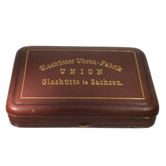 German 18 carat gold anker chronometer in original box circa 1900