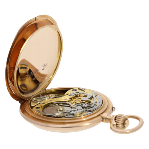 German 14 Carat gold chronograph with register Circa 1908 German 14 Carat gold chronograph with register Circa 1908
