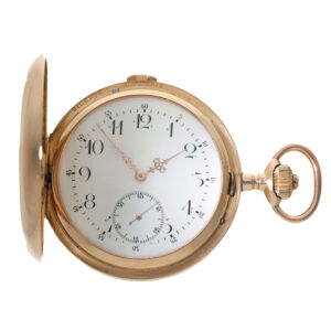 Swiss 14 carat gold heavy grande sonnerie pocket watch Circa 1900