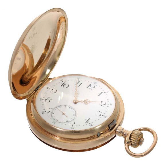 Swiss 14 carat gold heavy grande sonnerie pocket watch Circa 1900 Swiss 14 carat gold heavy grande sonnerie pocket watch Circa 1900