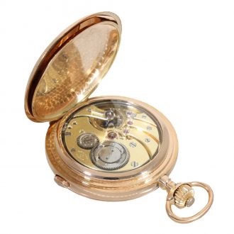 Swiss 14 carat gold heavy grande sonnerie pocket watch Circa 1900