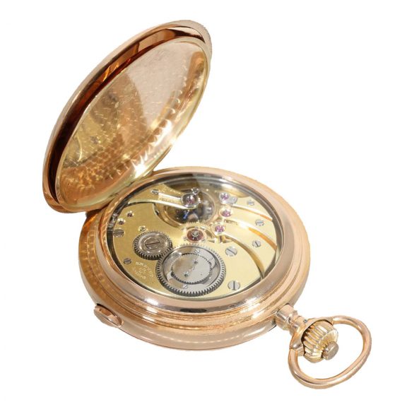 Swiss 14 carat gold heavy grande sonnerie pocket watch Circa 1900 Swiss 14 carat gold heavy grande sonnerie pocket watch Circa 1900
