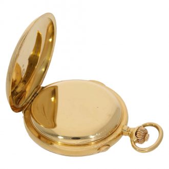 18 Carat gold astronomical hunter cased watch with six complications Circa 1900