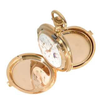 German 18 carat gold watch with nine complications Circa 1906 German 18 carat gold watch with nine complications Circa 1906