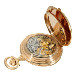 German 18 carat gold watch with nine complications Circa 1906 German 18 carat gold watch with nine complications Circa 1906