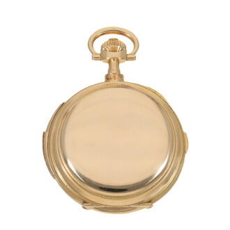 German 18 carat gold watch with nine complications Circa 1906 German 18 carat gold watch with nine complications Circa 1906