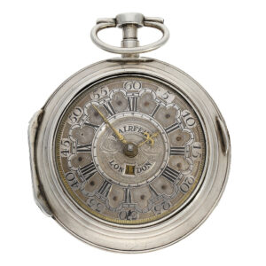 English verge clock with 