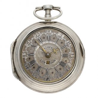 English verge clock with "mock pendulum" Circa 1730