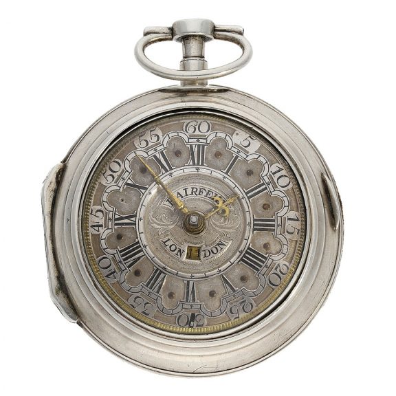 English verge clock with "mock pendulum" Circa 1730