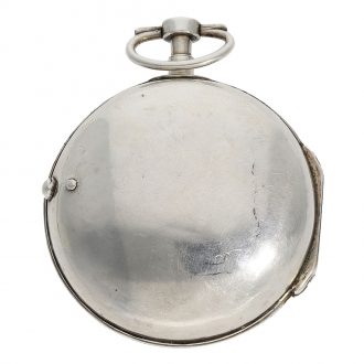 English verge clock with "mock pendulum" Circa 1730