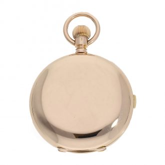 German 14 Carat pink gold historically interesting with chronograph Circa 1908