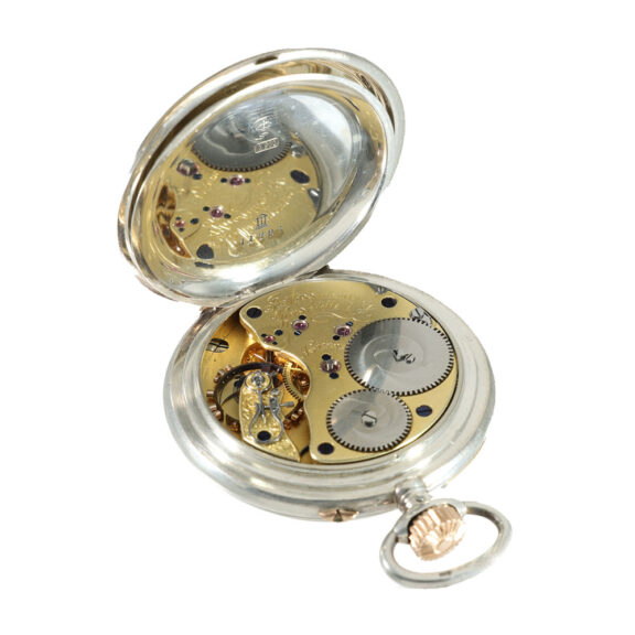 German silver watch with perpetual calendar and moon phase Circa 1893 German silver watch with perpetual calendar and moon phase Circa 1893