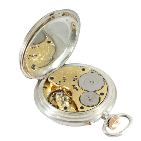 German silver watch with perpetual calendar and moon phase Circa 1893 German silver watch with perpetual calendar and moon phase Circa 1893