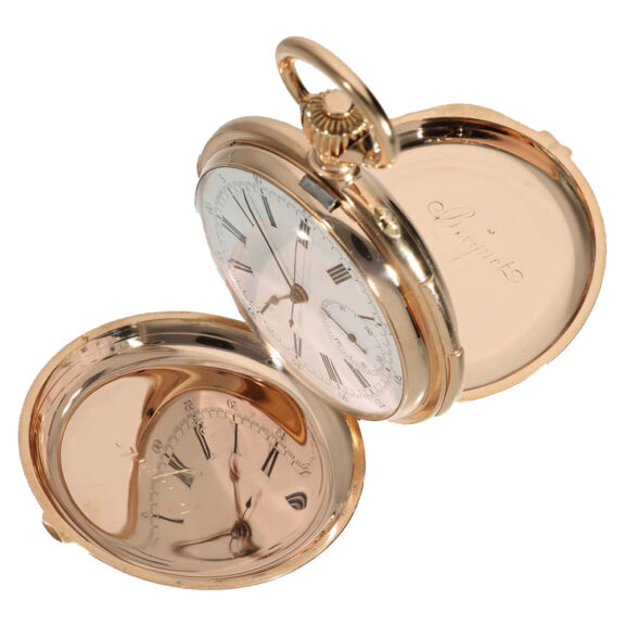 French 18 carat gold heavy hunter cased watch Circa 1894 French 18 carat gold heavy hunter cased watch Circa 1894