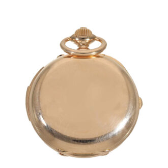 French 18 carat gold heavy hunter cased watch Circa 1894