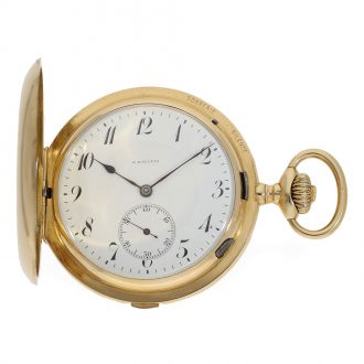 Swiss ultra fine 18 Carat gold watch with “grande sonnerie carillon” Circa 1896