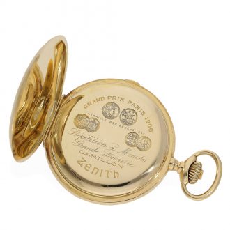 Swiss ultra fine 18 Carat gold watch with “grande sonnerie carillon” Circa 1896