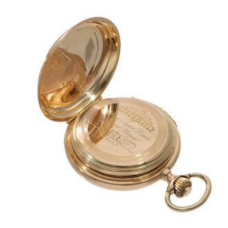 Swiss 14K gold repeating lever precision watch Circa 1890