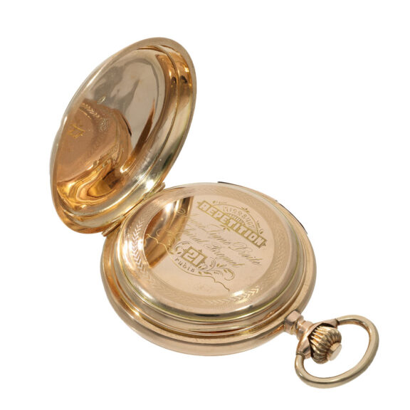 Swiss 14K gold repeating lever precision watch Circa 1890 Swiss 14K gold repeating lever precision watch Circa 1890