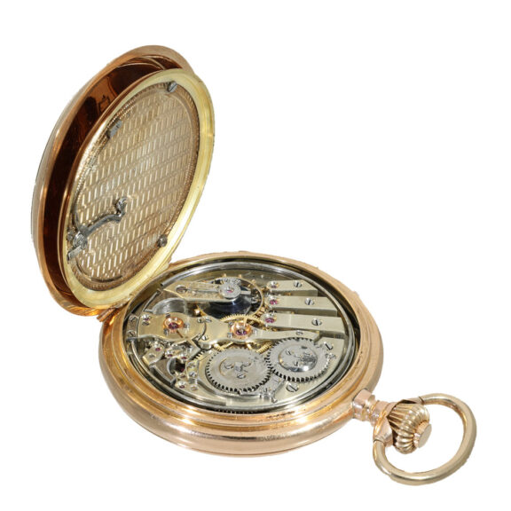 Swiss 14K gold repeating lever precision watch Circa 1890 Swiss 14K gold repeating lever precision watch Circa 1890