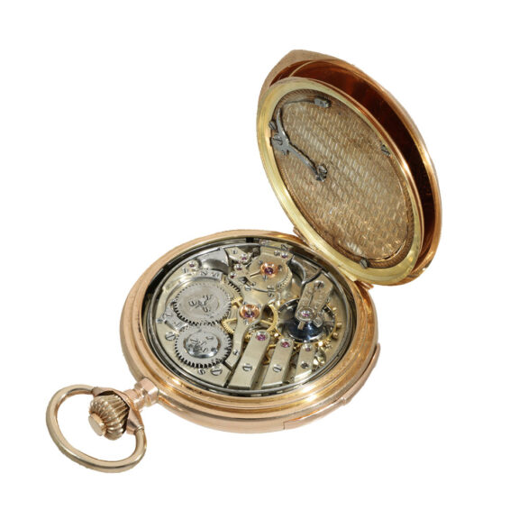 Swiss 14K gold repeating lever precision watch Circa 1890 Swiss 14K gold repeating lever precision watch Circa 1890