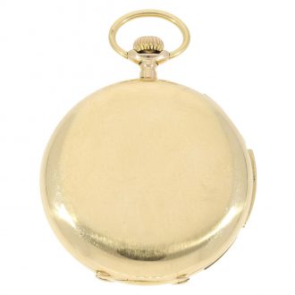 Swiss 18 Carat gold watch with very rare striking train Circa 1915