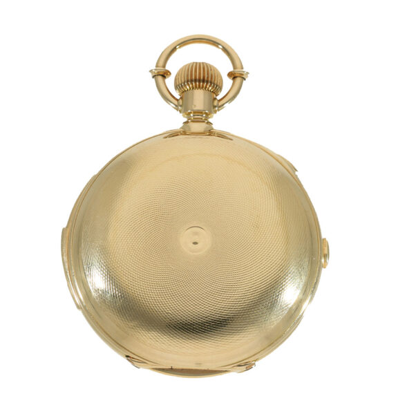 Swiss 18 gold pocket watch with nine complications Circa 1885 Swiss 18 gold pocket watch with nine complications Circa 1885