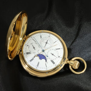 Swiss 18 carat gold hunter case pocket watch Circa 1870