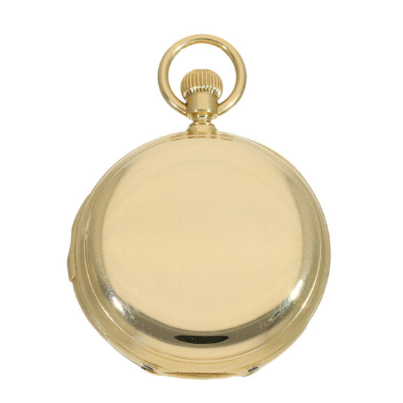 Swiss 18 carat gold hunter case pocket watch Circa 1870 Swiss 18 carat gold hunter case pocket watch Circa 1870