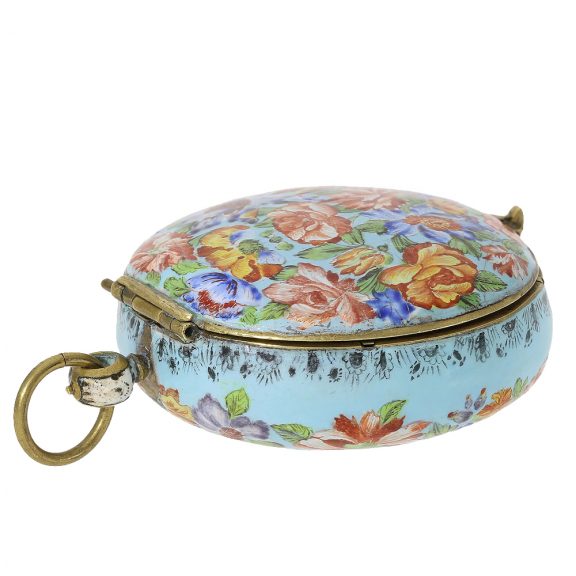 English large and extremely rare turquoise enamel watch Circa 1680 English large and extremely rare turquoise enamel watch Circa 1680