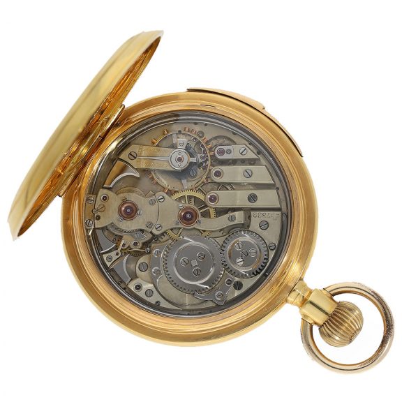 Swiss gold pocket watch with minute repeater Circa 1893 Swiss gold pocket watch with minute repeater Circa 1893